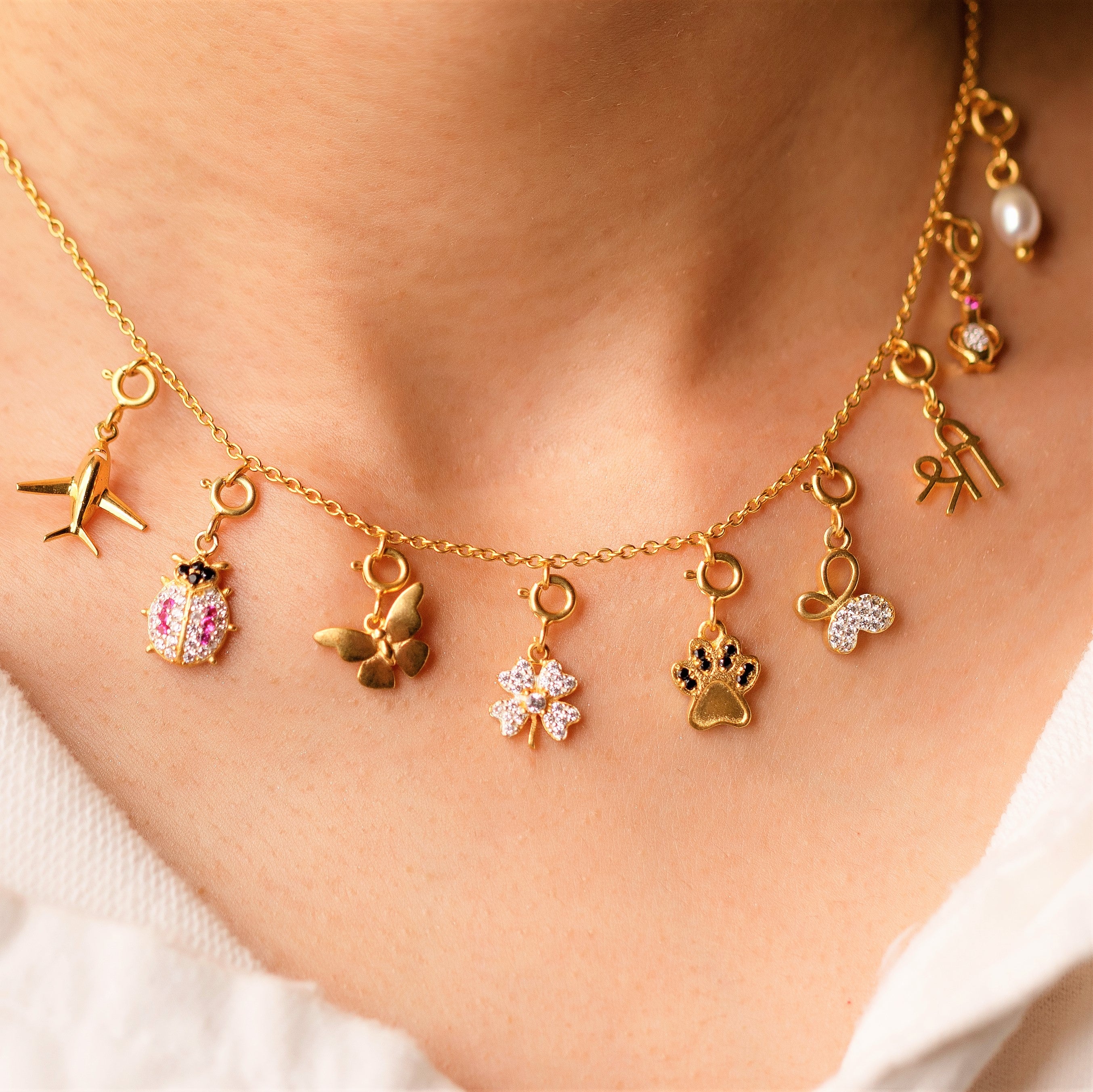 Lucky Charms | Charm Necklace by Jaimie Nicole Jewelry